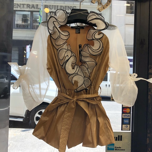 S-3X SORAYA organza TOP - Picture 1 of 8